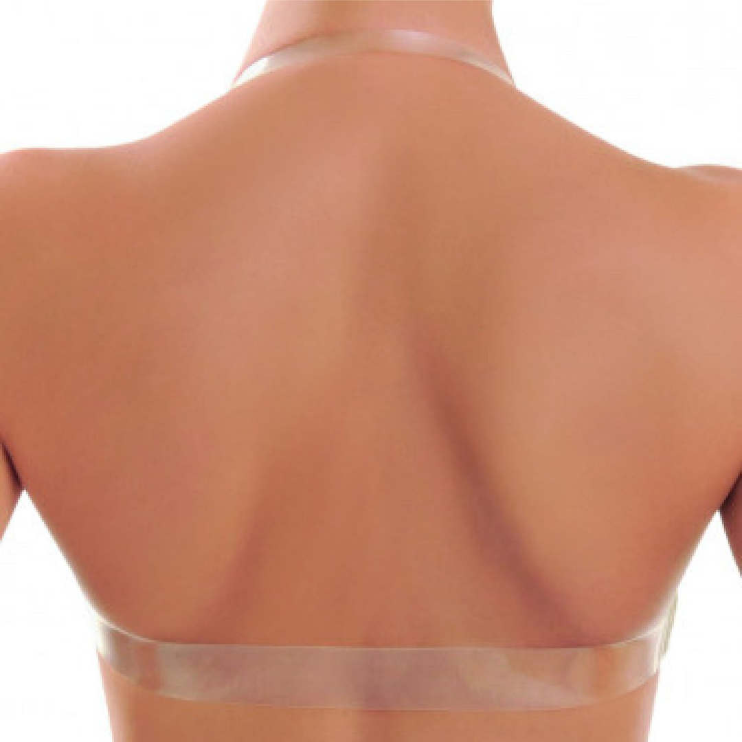 1570 "bare back" effect band with graduated cups, invisible underwire and silicone straps supplied