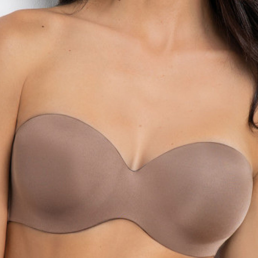 1580 band with graduated cups, invisible underwire and removable straps