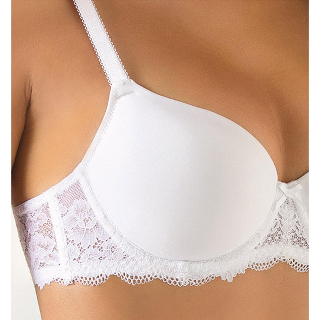 Padded bra 2452 with underwire and additional C and D cup adjuster